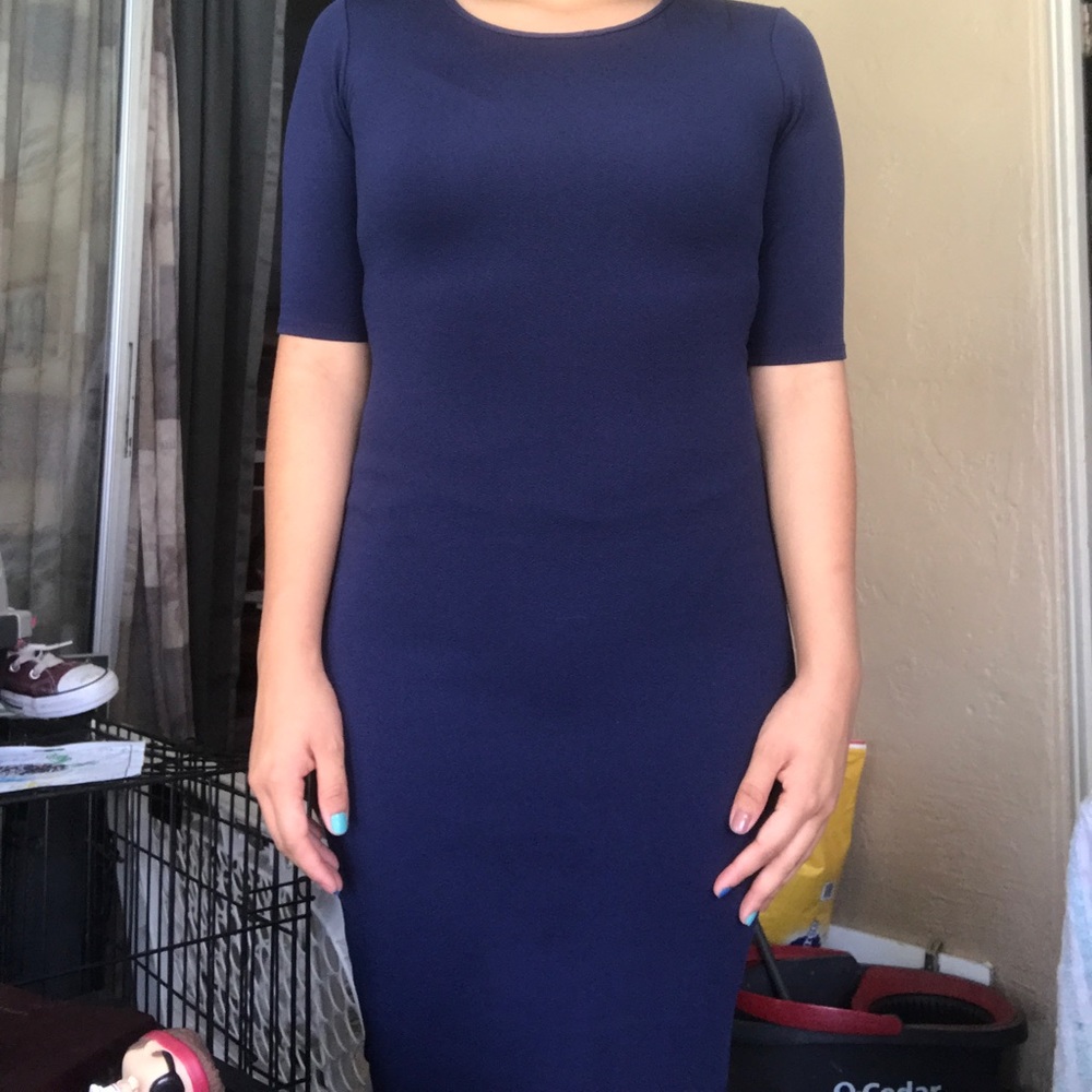 navy blue dress